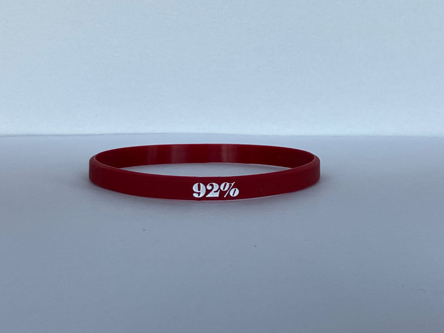 92% not aspiring to be humble (limited release) silicone bracelet